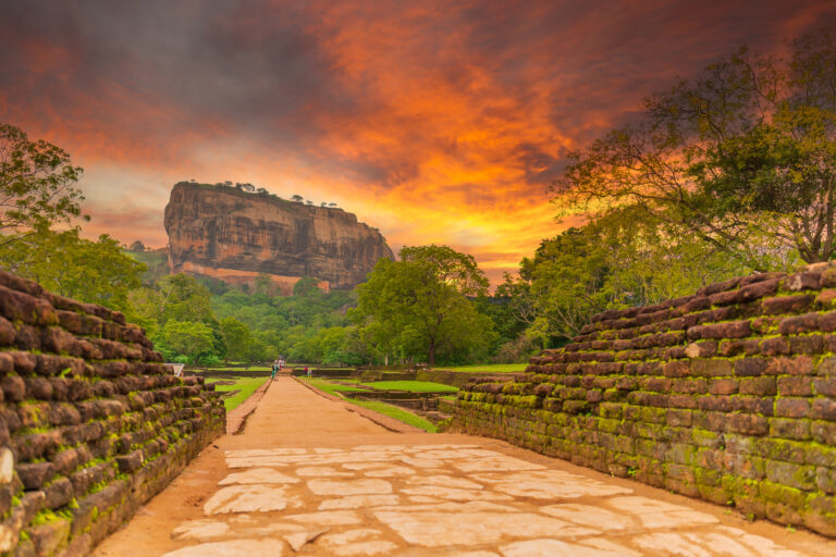 Sigiriya fortress on a large rock